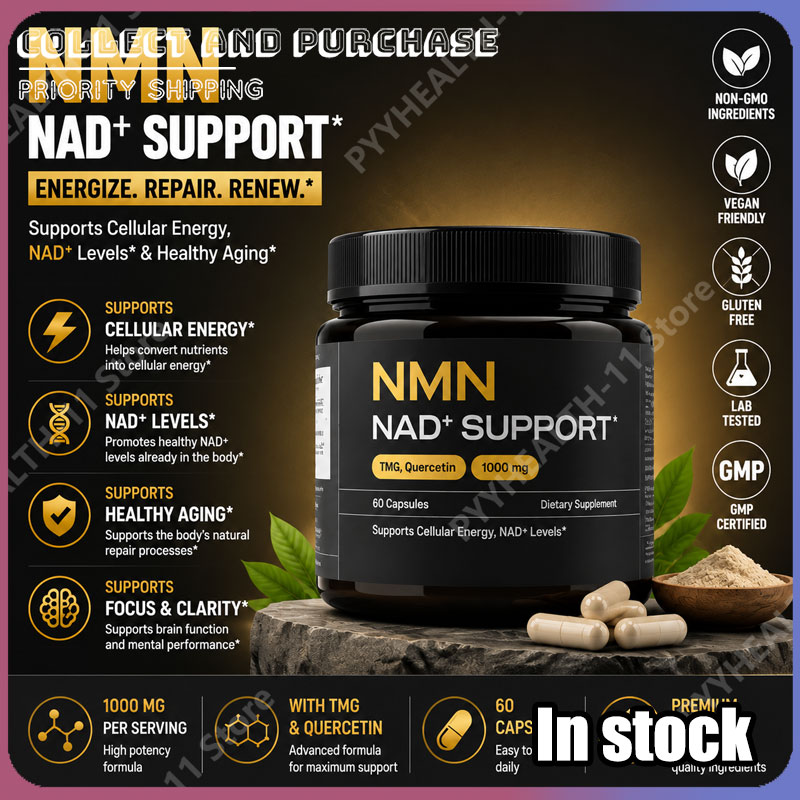 Pre Workout Supplement - NMN 1000 mg Kapsel-Nahrungsergänzungsmittel 4-in-1 Formel
