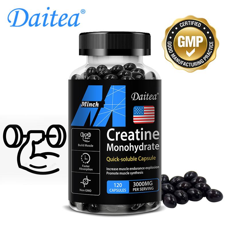 Pre Workout Supplement - Kreatin-Monohydrat-Ergänzungsmittel – Vor-/Post-Training, Fitness, Kraft, Muskelaufbau-Ergänzungsmittel