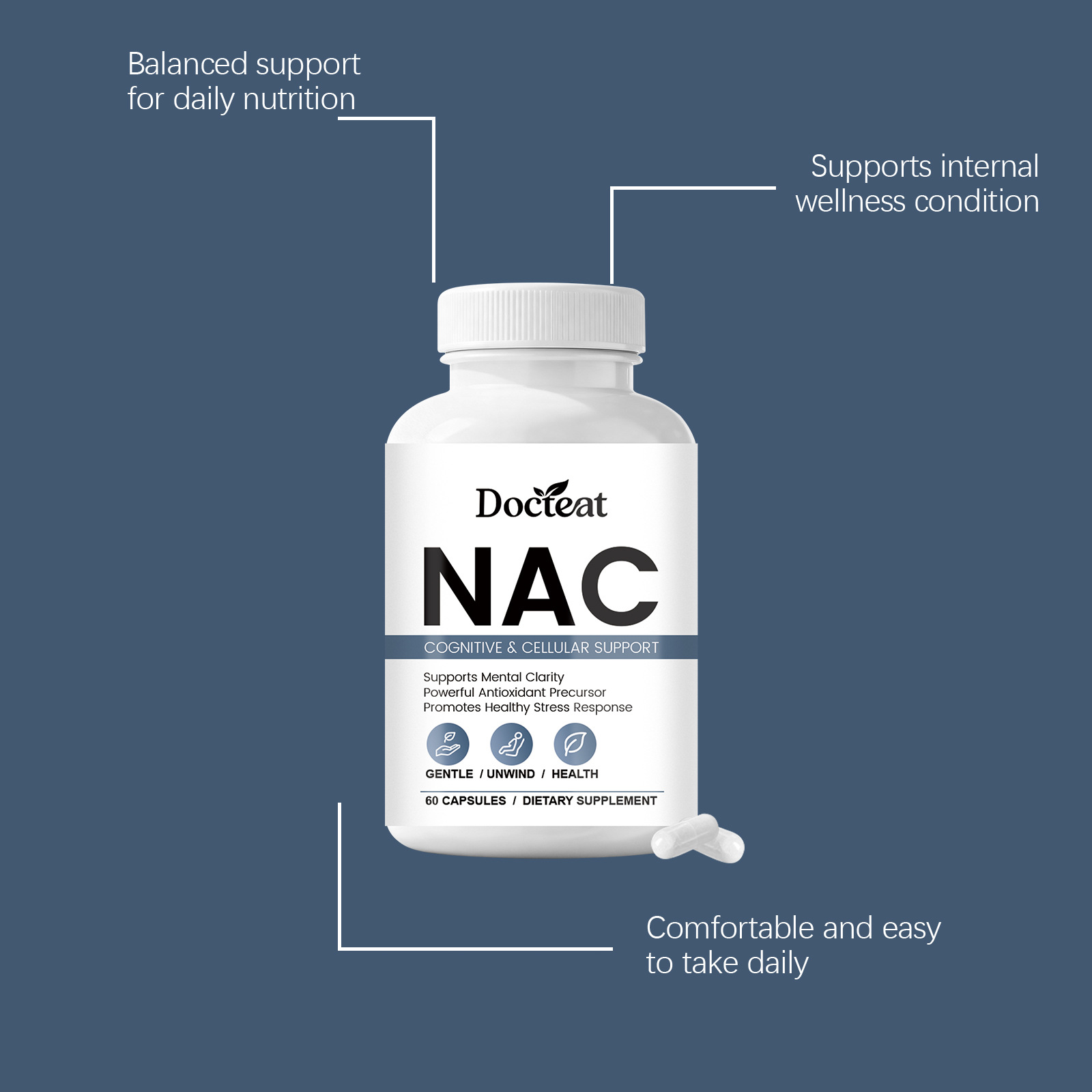 NAC-Nahrungsergänzungskapseln  – Nac N Acetyl Cysteine Bewertung und Preis