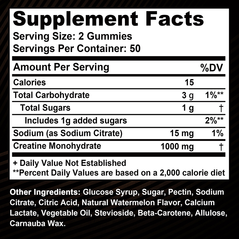 Kreatin-Monohydrat-Gummis – Vo – Pre Workout Supplement Bewertung und Preis